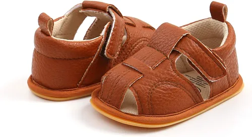 Miniatura 5 de RVROVIC Sandalias para bebés niños y niñas, zapatos de verano de primera calidad para exteriores, ligeras, suaves, antideslizantes, suela para niños
