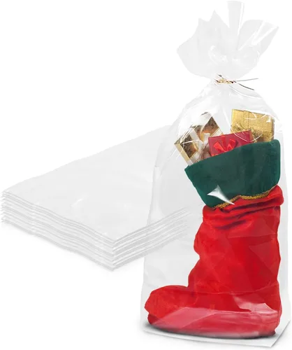 Miniatura 17 de Bolsas de polietileno transparentes con fuelle – 4 x 2 x 8 pulgadas, paquete de 1000 bolsas de plástico con fuelle lateral, a prueba de fugas