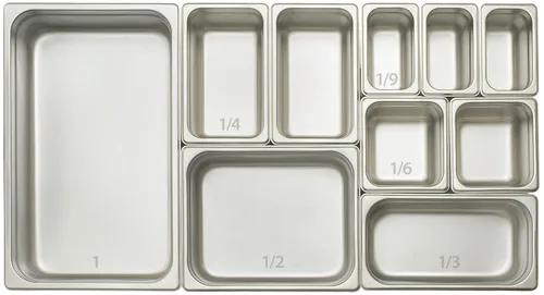 Miniatura 3 de Winco Bandeja de vapor anti-atasco, media bandeja x 6 pulgadas, peso estándar, acero inoxidable, mediano
