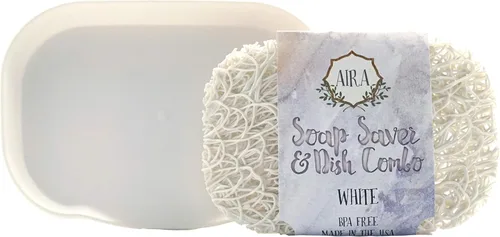 Miniatura 12 de Aira Jabonera - Plato para Jabón y Accesorio de Soporte de Jabón - Portajabones sin BPA para Ducha y Baño - Fabricado en EE. UU. - Drena el Agua