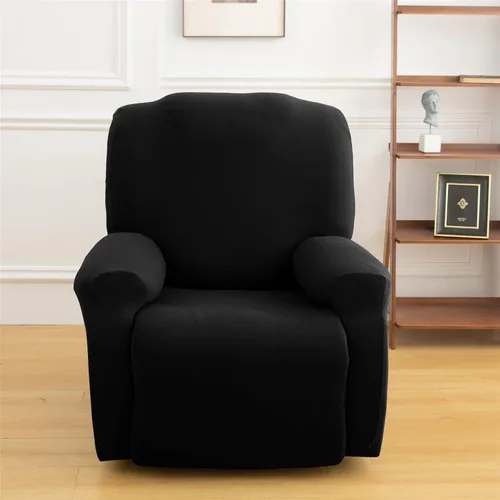 Miniatura 2 de LazyBoy - Funda para sillón reclinable, color liso, 4 piezas, fundas protectoras de muebles para sillón reclinable con bolsillo, funda para sofá