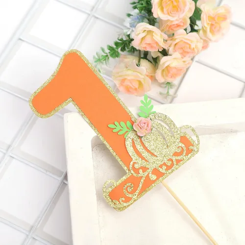 Miniatura 6 de Decoración para pastel de calabaza pequeña – Decoración para tarta de primer cumpleaños para niño/niño, decoración de fiesta de primer cumpleaños