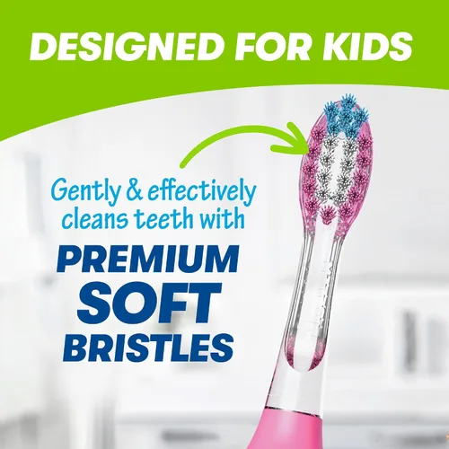Miniatura 6 de Firefly Ready Go Brush, Peppa Pig, Cepillo de Dientes con Temporizador Luminoso, Cerdas Suaves Premium, Temporizador de 1 Minuto, Ventosa Menos