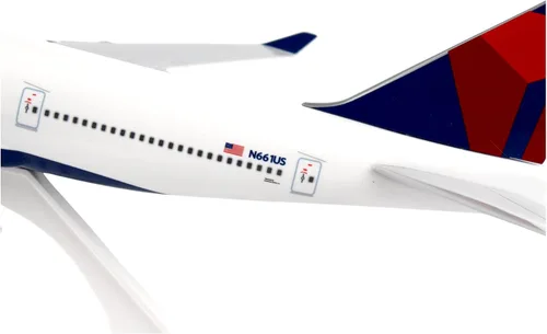 Miniatura 6 de Daron Skymarks Delta 747 – 400 Avión Modelo de Building Kit con Gear, 1/200-scale