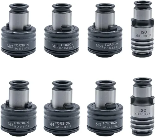 Miniatura 7 de ZAC Adaptador de Portabrocas de Taladro GT12, Compatible con Máquina Roscadora Eléctrica M16R, Metal, Incluye Llave de Portabrocas, Adaptador