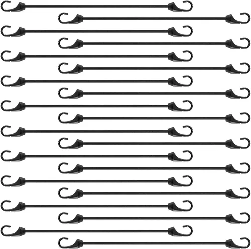 Miniatura 10 de Cuerda elástica pequeña de 2 pulgadas con ganchos, 20 piezas de mini ganchos elásticos resistentes a los rayos UV, cuerdas elásticas de 0.197 in