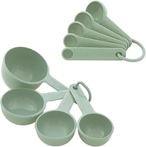 Miniatura 14 de KitchenAid Juego de tazas y cucharas medidoras universales fáciles de leer con mango de agarre suave para un máximo control, agujero para colgar
