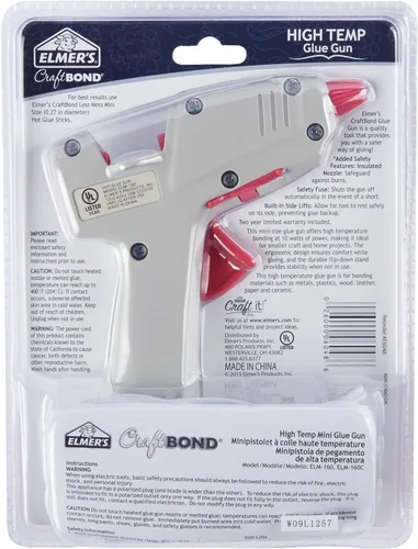 Miniatura 6 de Elmer's Craft Bond - Mini pistola de pegamento caliente de alta temperatura, 10 W (E6048)