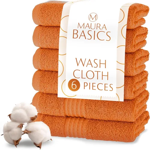 Miniatura 50 de MAURA Basics - Toallas de baño de 100 % algodón turco con bucles de gancho. Juego de toallas de felpa absorbentes de lujo extra grandes para baño