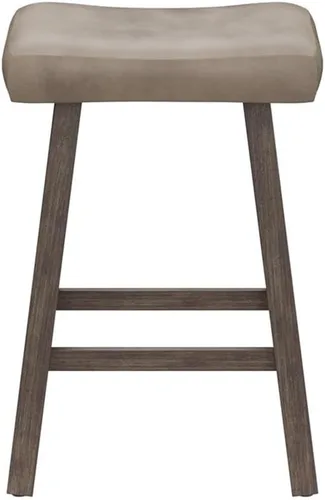 Miniatura 10 de Hillsdale Taburete para mostrador de sillín para muebles, gris rústico
