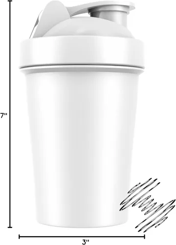 Miniatura 8 de JEELA SPORTS Paquete de 5 botellas mezcladoras de proteínas para mezclas de proteínas, 20 onzas, vasos mezcladores aptos para lavavajillas para No