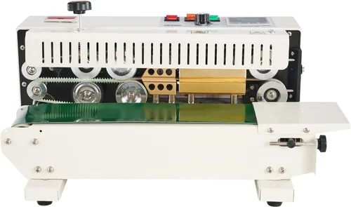 Miniatura 11 de Máquina selladora de banda continua para bolsas VEVOR, ancho de sello de 0.24-0.47 pulg/6-12 mm, máquina selladora de banda horizontal con control