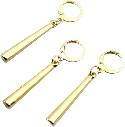 Zoro - Aretes colgantes individuales para cosplay, sin perforación, para hombres y niños, diseño de anime de manga de personaje, joyería de disfraz