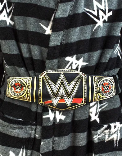 Miniatura 6 de WWE Bata de baño para niños con cinturón de título de campeonato de lucha libre para niños, gris