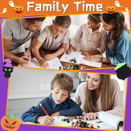 Miniatura 6 de JUNEBRUSHS 150 piezas de mini borradores de Halloween para niños, lindos borradores pequeños a granel para niños, dulce o truco, regalos de fiesta
