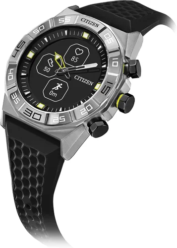 Miniatura 7 de Citizen CZ Smart Hybrid Smartwatch de acero inoxidable de 1.732in, seguimiento continuo de frecuencia cardíaca, actividad física, aplicación