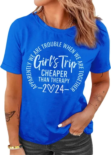 Miniatura 17 de Camiseta de manga corta con estampado de letras divertidas para niñas 2024