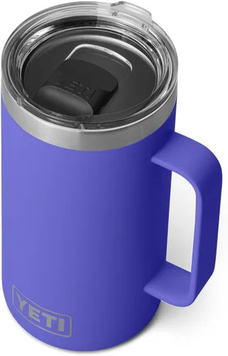 Miniatura 12 de YETI Rambler - Taza de acero inoxidable aislada al vacío con tapa MagSlider, 24 onzas Blanco