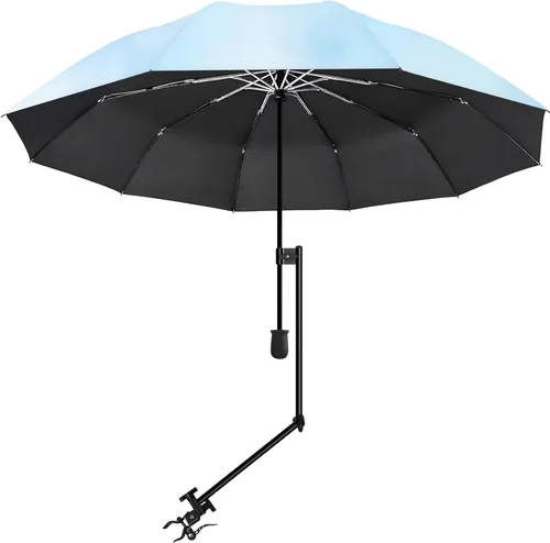 Miniatura 29 de XLINGZA Sombrilla de playa UPF 50+ con abrazadera universal ajustable