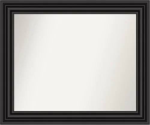 Miniatura 122 de Amanti Art Espejo personalizado, espejo de baño negro puente, espejo de pared o espejo de tocador de baño sobre el fregadero (26 x 26 pulgadas)