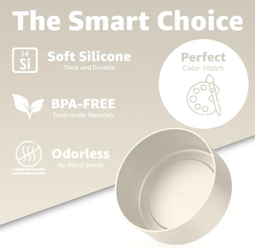 Miniatura 4 de Jmoe USA Bota para vaso Stanley Quencher H2.0 FlowState de 64 onzas con asa, silicona sin BPA, protector de manga para la parte inferior de la taza