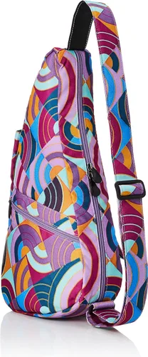 Miniatura 2 de AmeriBag Pequeña bolsa de espalda saludable con impresiones y patrones, Laberinto de arco iris