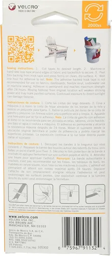 Miniatura 2 de VELCRO Brand Rollo de cinta para decoración del hogar, 1" x 6', blanco