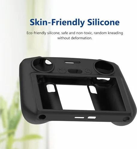 Miniatura 6 de Writiany Funda protectora de silicona RC 2, RC 2 Mini 4 Pro Controller Funda protectora para DJI Mini 4 Pro/DJI Air 3 Accesorios (negro)