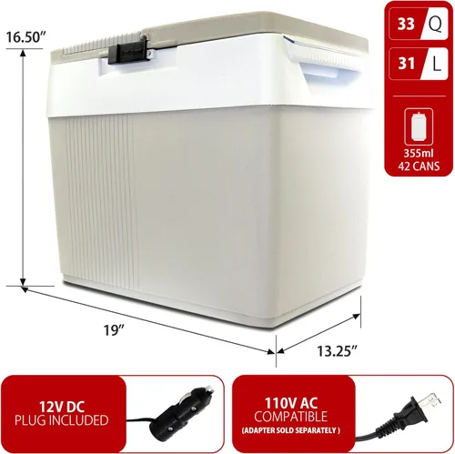 Miniatura 7 de Koolatron 33 cuartos Kargo Kooler, talla única , Blanco