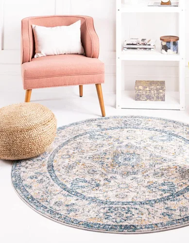 Miniatura 8 de Unique Loom Lola Collection - Alfombra tradicional (2 pies 2 pulgadas x 3 pies 1 pulgada, rectangular, azul/gris)