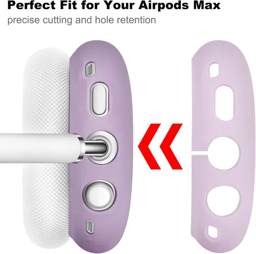 Miniatura 2 de Filoto Funda para Auriculares Airpods Max, Funda de Almohadillas para los Oídos/Funda para Auriculares/Funda para Diadema para AirPods Max lavanda