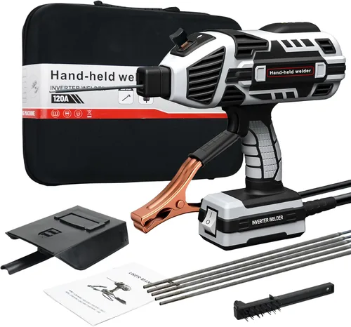 TRQWH Pistola Soldadora de Mano IGBT Inversor Máquina de Soldadura 110V ARC Soldador Portátil de Mano Pistola de Soldadura de Palo con 5 Ajustes de