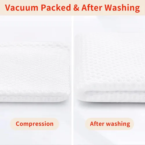 Miniatura 62 de Homaxy Trapos de cocina de 100% algodón, tejido de punto gofre, ultrasuaves, absorbentes y de secado rápido, 12 x 12 pulgadas, paquete de 6, blanco