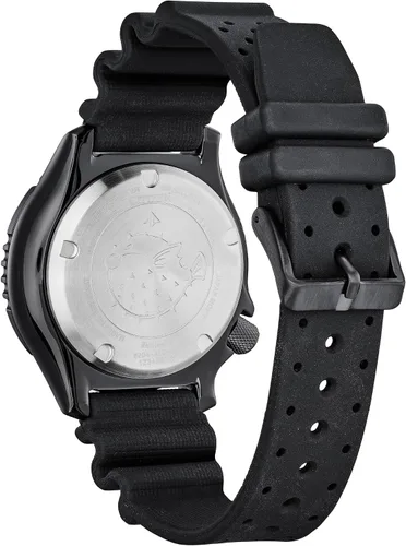 Miniatura 19 de Citizen Reloj Promaster Sea automático con correa de poliuretano para hombre, 3 manecillas, fecha y fecha, bisel giratorio, cristal de zafiro