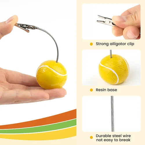 Miniatura 4 de Paquete de 5 soportes de resina con clip de notas con clip de notas para notas, tarjetas con clip de cocodrilo, golf