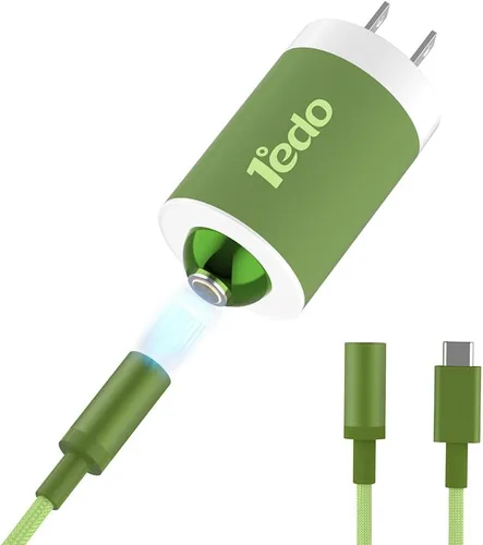 Miniatura 11 de Bloque magnético de carga rápida de 20 W con cable de 6 pies, innovador cable magnético a Lightning para iPhone 14/13/12/11/Xs Max/XR/X (verde)