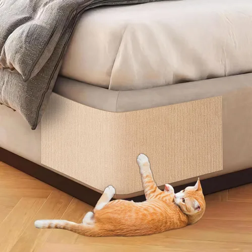 Miniatura 9 de ENONCI Protector de esquina de pared de sofá de 23.6 x 15.8 pulgadas para gatos de interior, protector de muebles antiarañazos contra arañazos