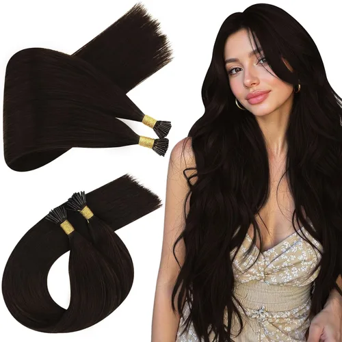 Miniatura 57 de Ugeat - Extensiones de cabello humano con microanillo, 14 pulgadas, extensiones de cabello Remy con microcuentas de 1 gm/hebra, 50 gms, extensiones