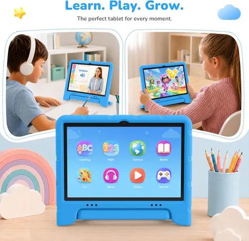Miniatura 8 de EDDBNi Tableta para Niños Android 14 Tableta de 10 Pulgadas Tabletas para Niños con Estuche Núcleo Cuádruple 64GB Cámara Dual Controles Parentales