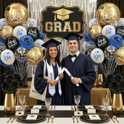 Miniatura 3 de HILAVO Globos negros, azules, blancos