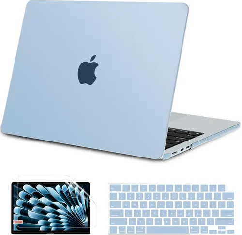 Miniatura 9 de G JGOO Funda protectora de plástico mate compatible con MacBook Air de 15 pulgadas M4 A3241 M3 A3114 M2 A2941, M4, A3241, M2, A2941, versión 2025