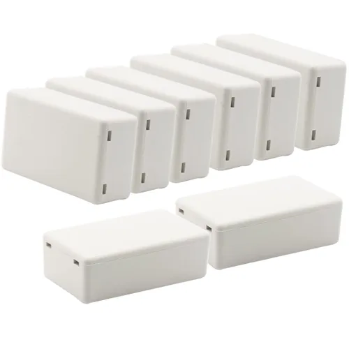 Miniatura 17 de Zulkit 12 cajas de proyecto de plástico ABS para proyectos eléctricos, caja de conexiones pequeña, color blanco, 2.17 x 1.28 x 0.79 pulgadas