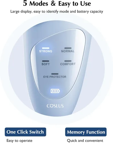 Miniatura 5 de COSLUS Cepillo de Limpieza Facial de Silicona Depurador Facial: IPX7 Cepillo de Lavado Facial Recargable Impermeable, 4 Modos de Limpieza, Cepillo