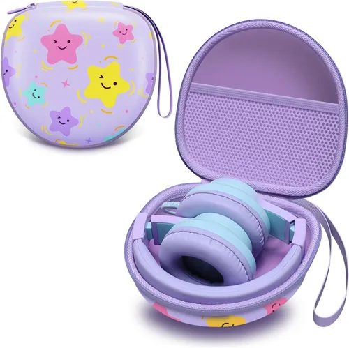 Miniatura 18 de Funda para auriculares infantiles compatible con iClever BTH12 / HS19 / BTH26 / JoySpark-T5 / Candy Bila BH03 / EarFun/IMYB/MIDOLA MD-B01 / noot