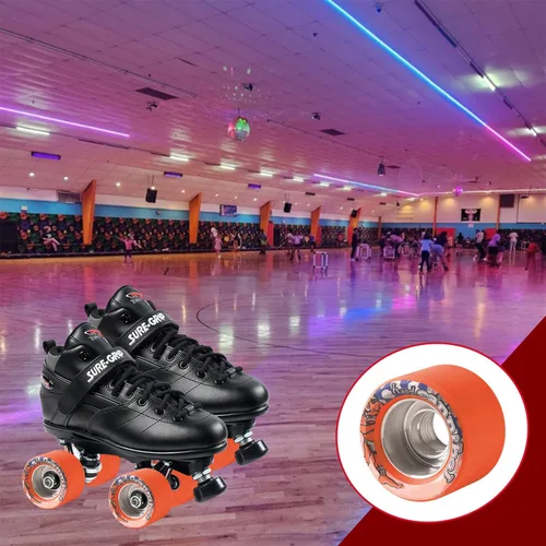 Miniatura 7 de Sure-Grip Cannibal - Ruedas para interiores, fabricadas con uretano Voodoo-Thane, cubo de aluminio para mayor velocidad y control, diámetro de 2.441