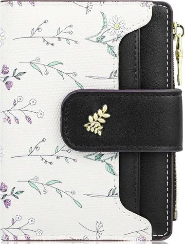 Miniatura 21 de Farcauo Cartera para Mujer delgada con Flores Kawaii, Carteras para Mujeres, Cartera Linda y delgada para Mujeres, Contemporáneo