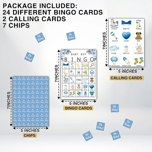 Miniatura 2 de Juegos de bingo para baby shower, juego de fiesta de revelación de género, tarjetas de juego de baby shower, suministros de regalos de decoración