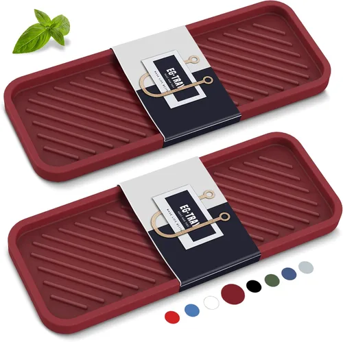 Miniatura 9 de EG-SIPRO Bandeja Organizadora de Fregadero de Cocina, Soporte para Esponja para Fregadero de Cocina Bandeja de Mostrador de Baño Portaesponjas