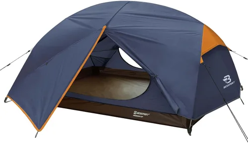 Miniatura 12 de Bessport Tienda de campaña para 2-3 personas, tienda de campaña ligera para mochileros, impermeable, resistente al viento, dos puertas, fácil