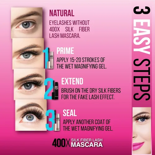 Miniatura 2 de Mascara de pestañas de fibra 3D Mia Adora, fórmula de alta calidad, con ingredientes de alta calidad, hipoalergénicos, naturales y no tóxicos. ebook